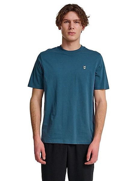 hummel T-Shirt hmlPULSE (Bio-Baumwolle) blau Herren günstig online kaufen