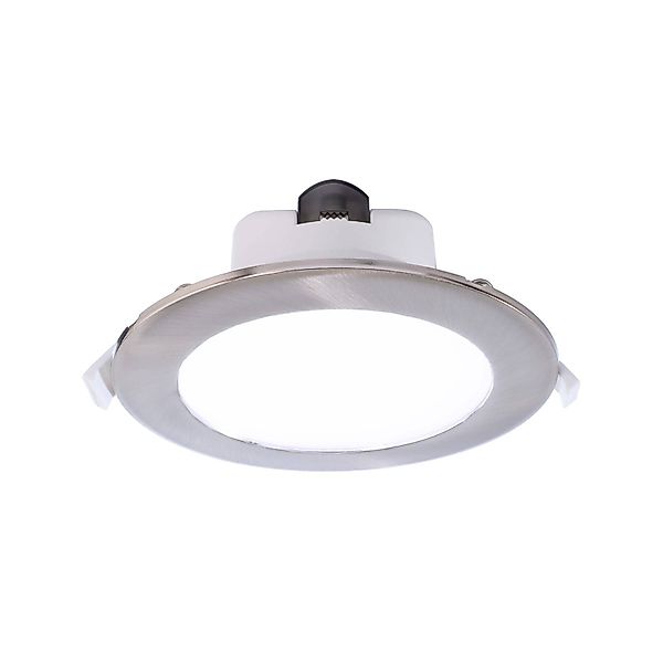 LED-Deckeneinbauleuchte Acrux, Ø 17 cm, silber matt, CCT günstig online kaufen