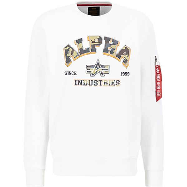 Alpha Industries  Sweatshirt College Camo Sweatshirt - white günstig online kaufen