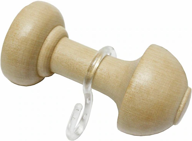 GARDINIA Schalhalter »mit Haken, Holz« Serie Gardinenstangen-Set Lugano Cla günstig online kaufen