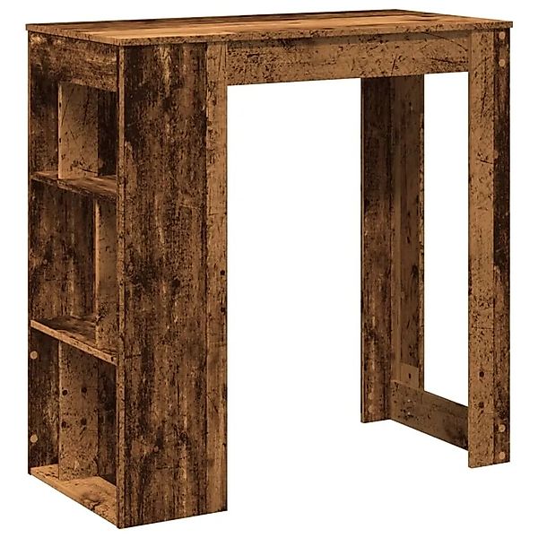 vidaXL Bartisch mit Regal Altholz-Optik 102x50x103,5 cm Holzwerkstoff 85436 günstig online kaufen