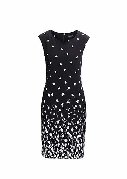 GOLDNER Etuikleid "Kurzgröße Elegantes Kleid mit modischem Druck" günstig online kaufen