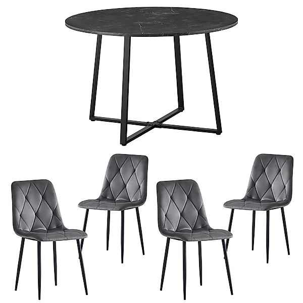 B&D home Essgruppe EDDA, (5-teilig), Rund günstig online kaufen