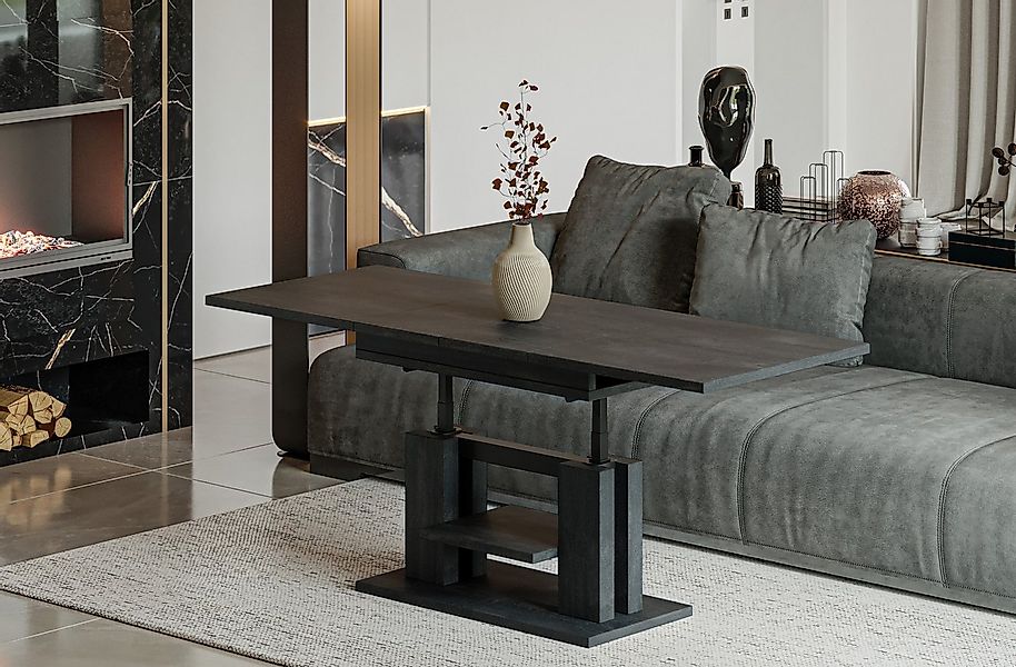 Endo-Moebel Couchtisch Endo Couchtisch Iso 110 / 170 höhenverstellbar erwei günstig online kaufen