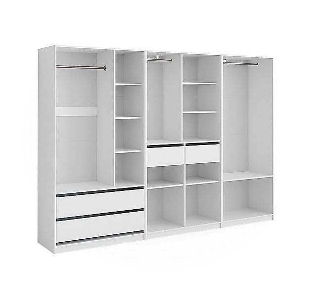 Vicco Kleiderschrank Elmo, Weiß, 100 x 200 cm 3er Set günstig online kaufen