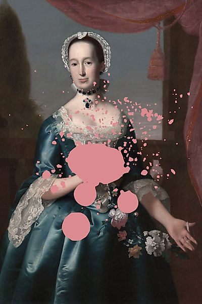 queence Acrylglasbild "Frau mit Farbklecks" Bilder von Frauen  Formen  Frau günstig online kaufen