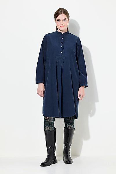 Ulla Popken Midikleid Cordkleid Stehkragen Biesen günstig online kaufen