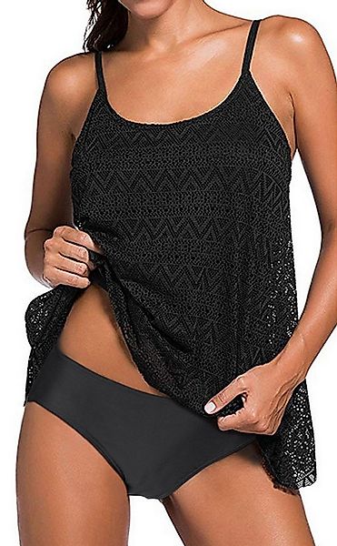 Badekönig Tankini mit Bauch Weg Effekt im angesagtem Häckellook günstig online kaufen