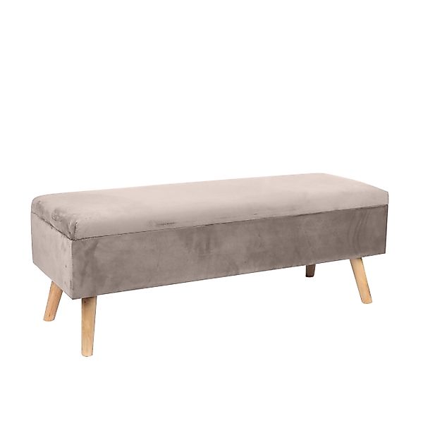 relaxdays Truhenbank Sitzbank Samt mit Stauraum, günstig online kaufen