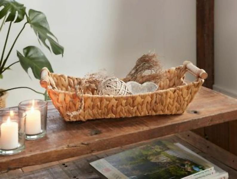 HOME Living Schale Wasserhyazinthe Dekoschalen natur günstig online kaufen