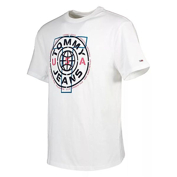Tommy Jeans Circle Logo Kurzärmeliges T-shirt M White günstig online kaufen