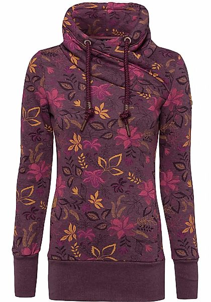 Ragwear Sweater "NESKA O", Kapuzen-Sweater mit asymetrischem Schalkragen günstig online kaufen