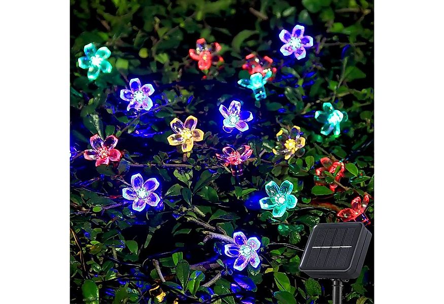 autolock LED Solarleuchte Lichterketten Außen Garten 7M 50 LED Lichterkette günstig online kaufen