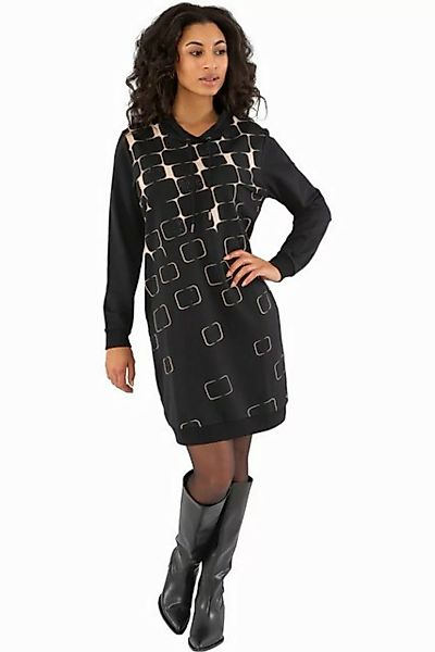 Gio Milano Sweatkleid G29-5106, Gio Milano Kleid mit Rautendruck und Strass günstig online kaufen