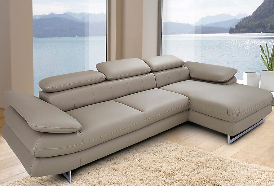 INOSIGN Ecksofa "Solution L-Form", mit Arm- & Kopfteilverstellung, wahlweis günstig online kaufen