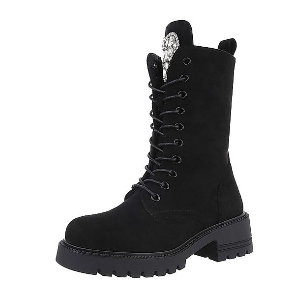 Ital-Design Damen Schnürschuhe Freizeit Schnürstiefelette (87214558) günstig online kaufen