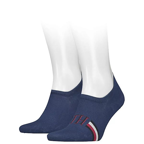 Tommy Hilfiger Iconic Stripe Footie Socken 2 Paare EU 43-46 Bright Blue günstig online kaufen