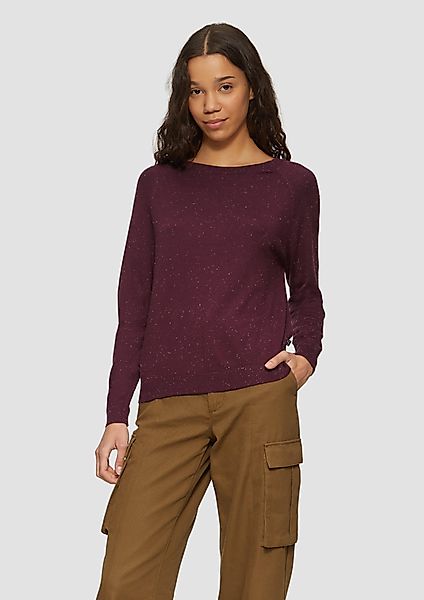QS Strickpullover Strickpullover mit Raglan-Ärmeln günstig online kaufen