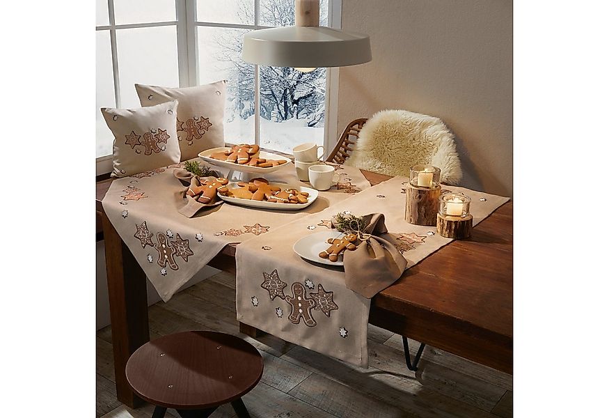 REDBEST Kissenbezug Kissenhülle "Lebkuchen", Motiv günstig online kaufen