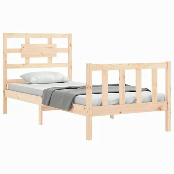 vidaXL Bett Massivholzbett ohne Matratze 90x200 Kiefernholz günstig online kaufen