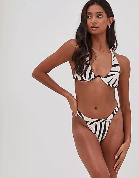 4th + Reckless – Ares – Bikiniunterteil in V-Form mit hohem Beinausschnitt günstig online kaufen