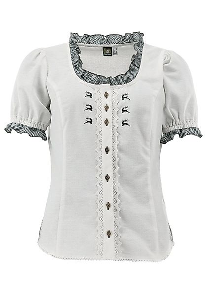 OS Trachten Trachtenbluse Fluspi Kurzarmbluse mit günstig online kaufen