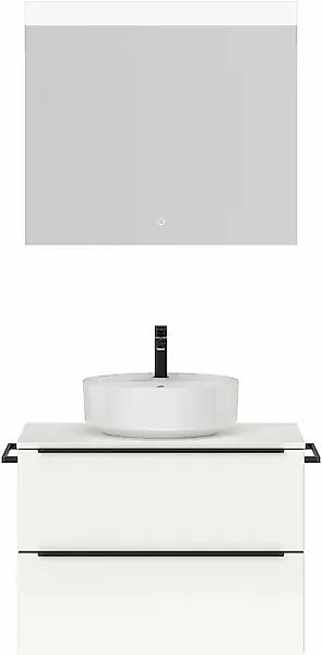 nobilia® Badmöbel-Set »Alvene« vormontiert, mit Soft-Close, 2 Stk. tlg. günstig online kaufen