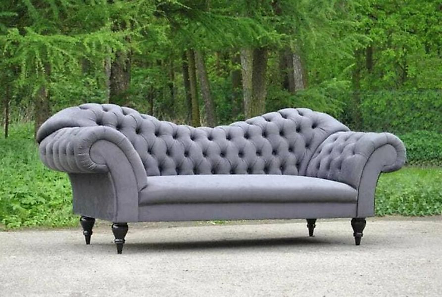 JVmoebel 3-Sitzer Dreisitzer Design Couch Grau Sitz Textil Sofa 3 Sitzer Ch günstig online kaufen