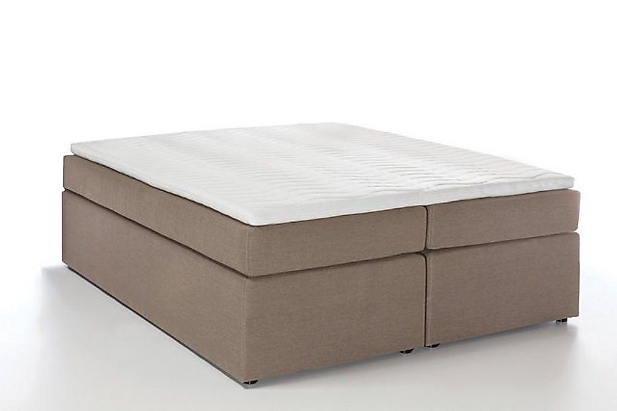 Möbelfreude Boxspringbett Boxspringbett Bella Beige/grau 180x200 cm H2/H3, günstig online kaufen