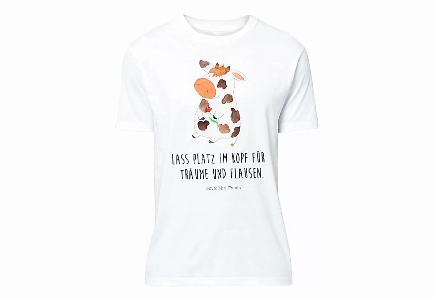 Mr. & Mrs. Panda T-Shirt Kuh - Weiß - Geschenk, Herrn, Hoftiere, Spruch, Ba günstig online kaufen