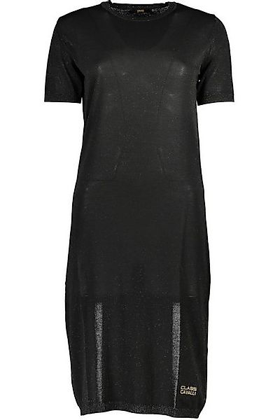 Cavalli Class Partykleid Elegantes Schwarzes Damenkleid mit Stickerei und R günstig online kaufen