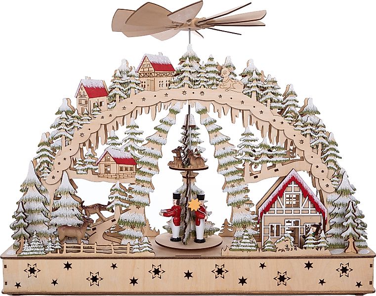 Myflair Möbel & Accessoires LED Schwibbogen »Weihnachtsdeko« 1 Stk. aus Hol günstig online kaufen