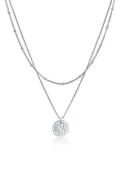 Elli Ketten-Set Layer Plättchen Kugelkette Boho 2-lagig 925 Silber, Kugel günstig online kaufen