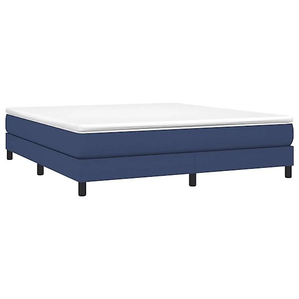 vidaXL Boxspringbett mit Matratze Blau 180x200 cm Stoff 3144099 günstig online kaufen