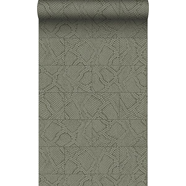 Origin Wallcoverings Tapete Fliesenmuster mit Schlangenhaut-Motiv Taupe 53 günstig online kaufen