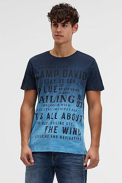 CAMP DAVID Rundhalsshirt mit Farbverlauf günstig online kaufen