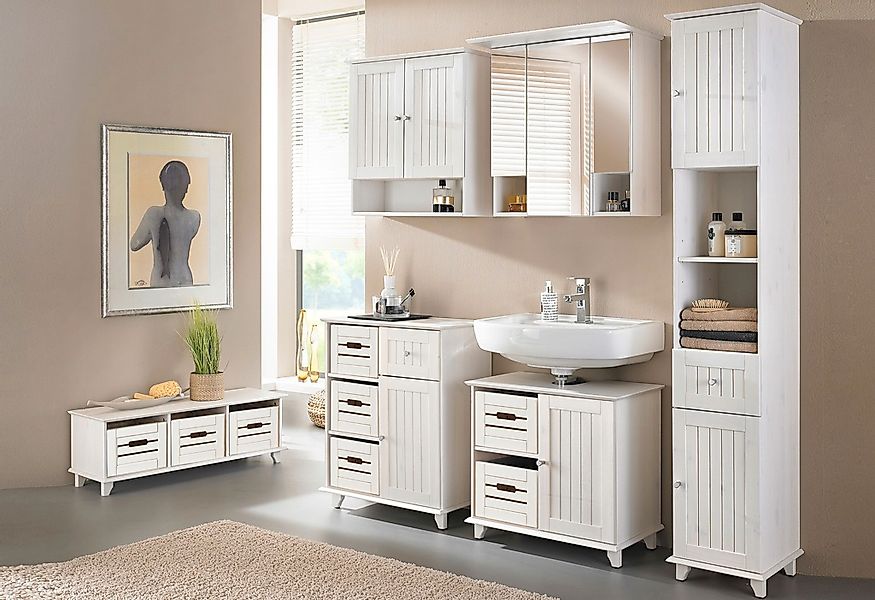 welltime Unterschrank "Venezia Landhaus", Breite 63 cm, aus hochwertigem Ec günstig online kaufen