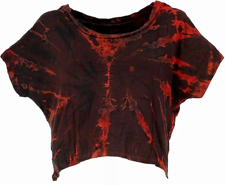 Guru-Shop T-Shirt Batik Hippie T-Shirt, Unikat Kurztop, Yogatop -.. Festiva günstig online kaufen