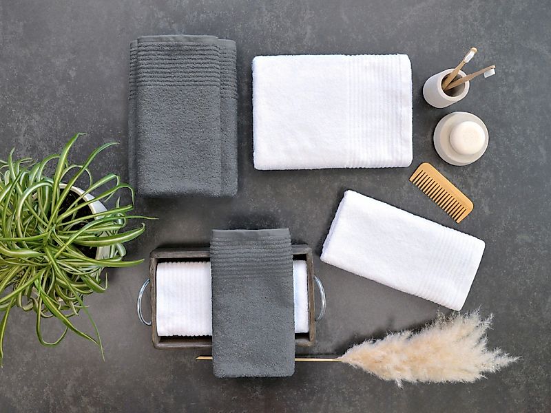 Dyckhoff Handtuch Set »Brillant«, Set, 6 tlg., Walkfrottee, mit Streifenbor günstig online kaufen