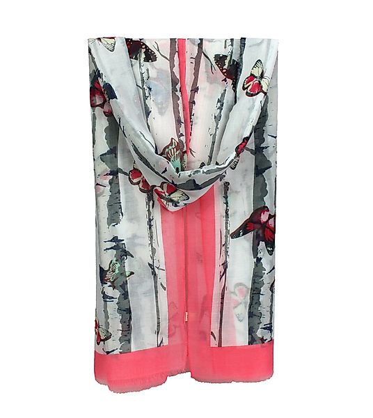 ZEBRO Modeschal KC28 Sommerschal Schmetterlinge günstig online kaufen