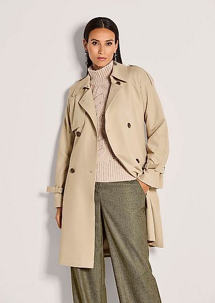 MADELEINE Trenchcoat Eleganter gefütterter Zweireiher Trenchcoat in Longfor günstig online kaufen