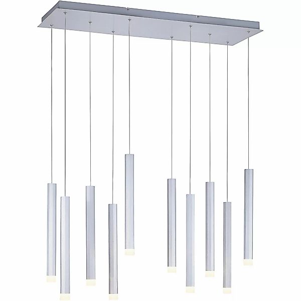 Just Light LED-Pendelleuchte BRUNO 15206-95 Alu Eisen Aluminium B/H/T: ca. günstig online kaufen