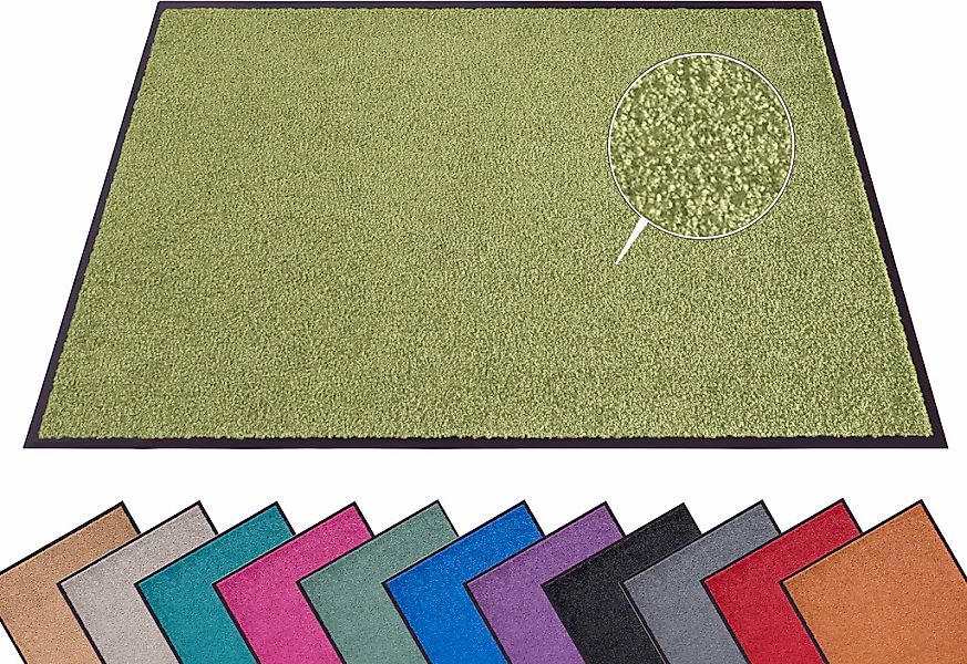 HANSE Home Fußmatte "Wash & Clean" rechteckig 7 mm Höhe Schmutzfangmatte, T günstig online kaufen