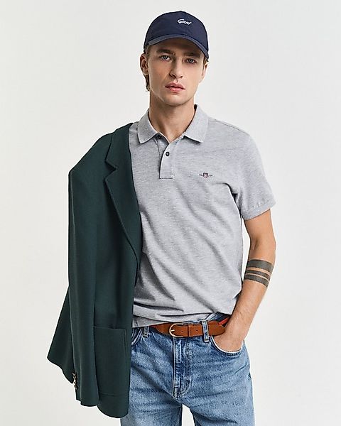Gant Poloshirt SLIM SHIELD SS PIQUE POLO mit Logostickerei auf der Brust günstig online kaufen