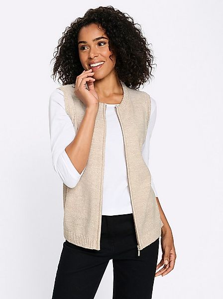 Sieh an! Strickweste Strickweste Ärmellos Jersey günstig online kaufen