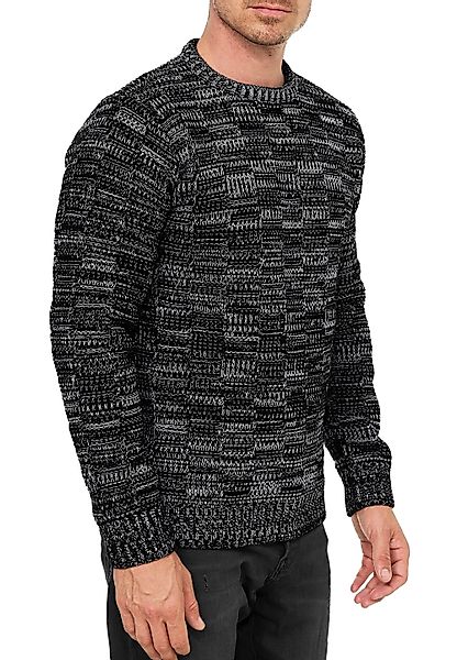R-NEAL Rundhalspullover Herren Pullover Freizeit Grobstrick günstig online kaufen