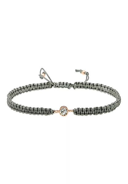 Elli Armband "Solitär Knoten Kristalle 925 Silber" günstig online kaufen
