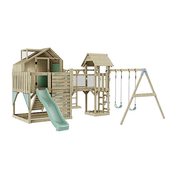 OutdoorToys Spielturm Knut mit Kinderschaukel Mintgrün günstig online kaufen