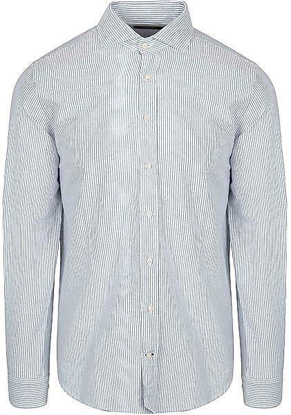Steppin' Out Hemd Oxford Streifen Hellblau   - Größe XXL günstig online kaufen