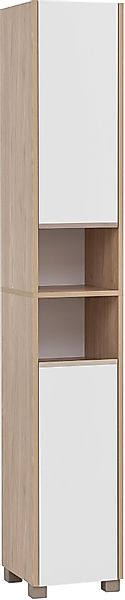 welltime Hochschrank "Juba Beite 30,3 cm", Eiche Hell Dekor mit fühlbarer H günstig online kaufen
